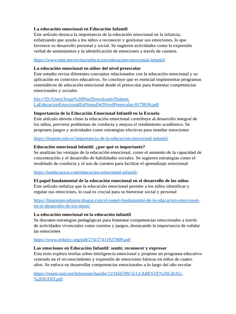 Artículos y Tesis para El Marco Teorico | PDF | Las emociones ...