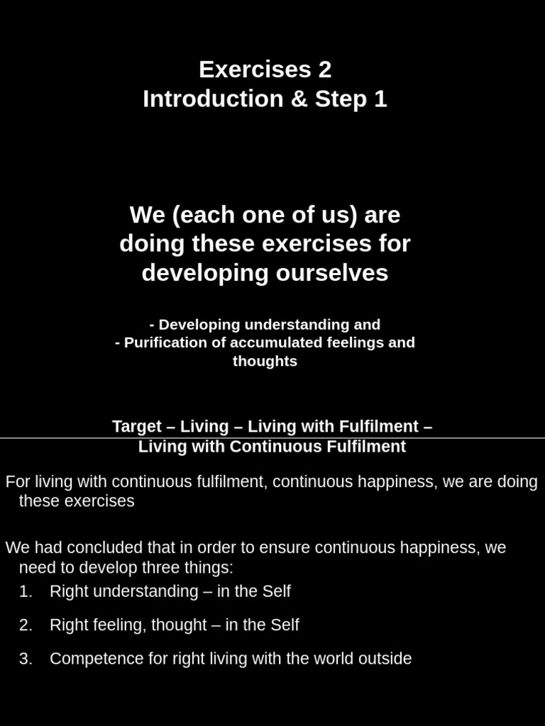Exercises for Self and Body Awareness | PDF | Attention | Self