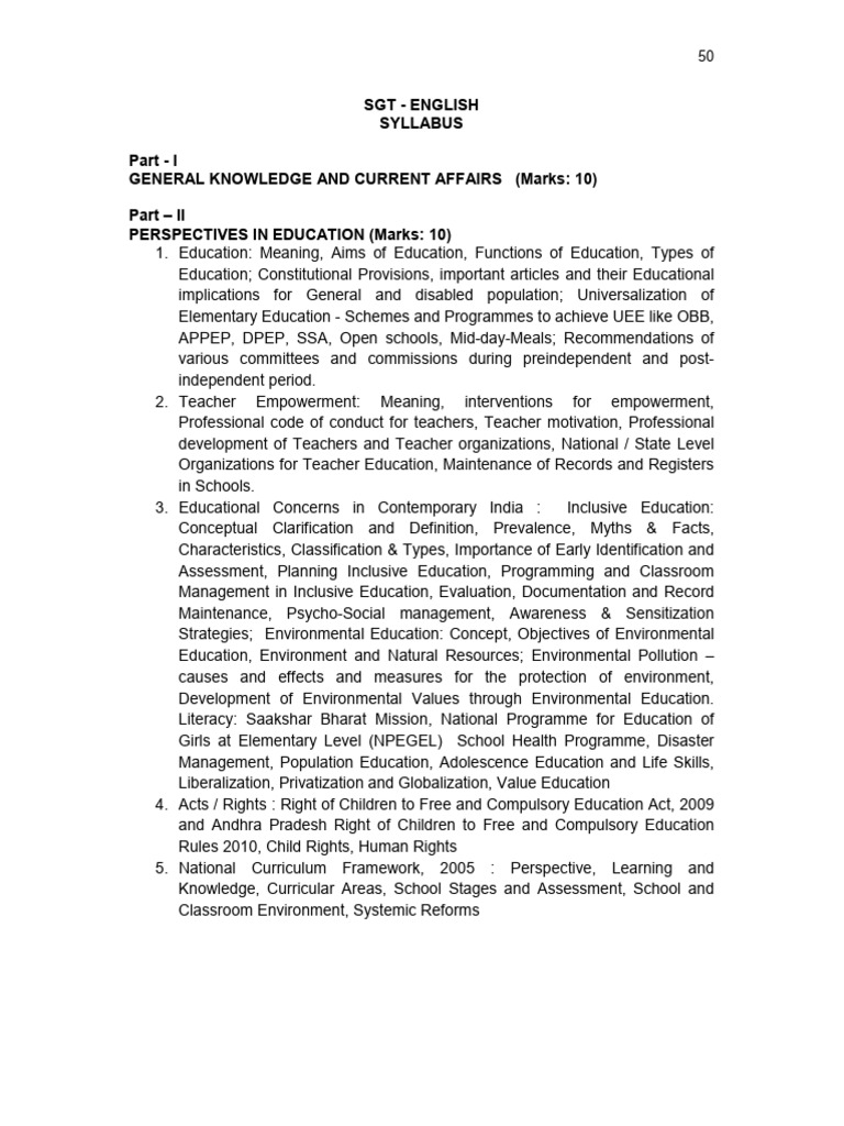 Ts Dsc English Medium Syllabus Pdf Pdf Polynomial Triangle