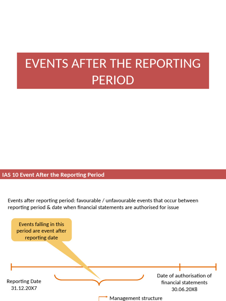IAS 10: Events After Reporting Period | PDF | Going Concern | Economies