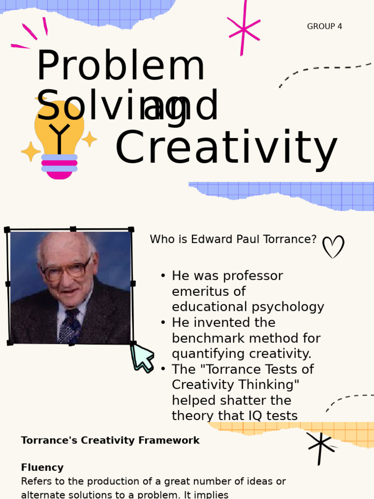 Torrance's Creativity Framework Explained | PDF | Creativity | Neuroscience