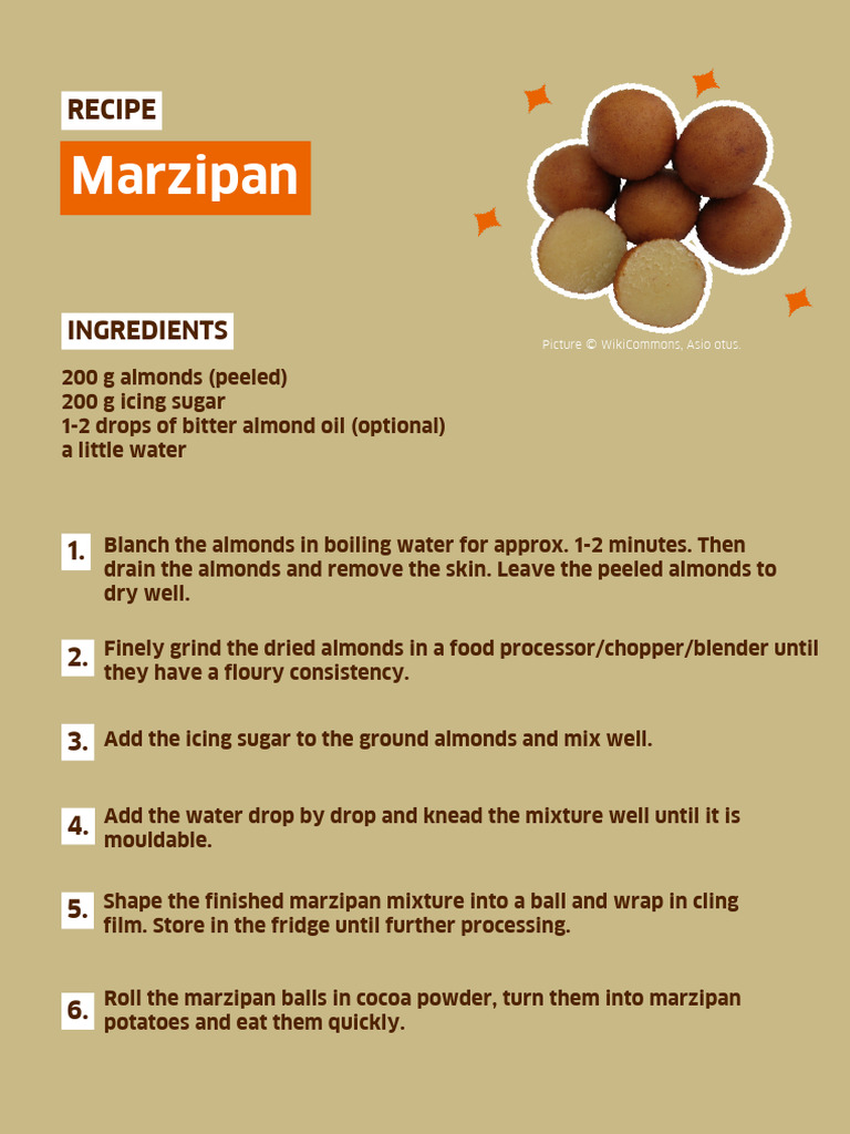 Homemade Marzipan Recipe Guide | PDF