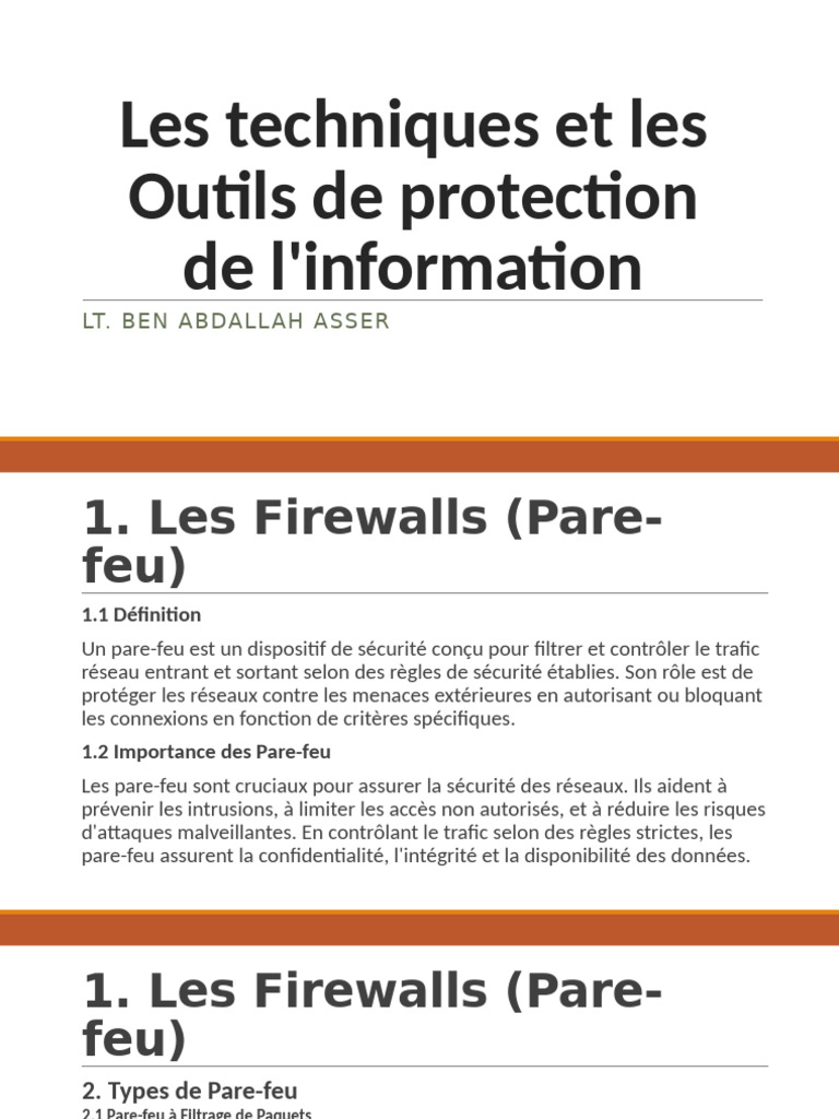 Types de Pare-feu et leur Rôle | PDF | Pare-feu (informatique ...