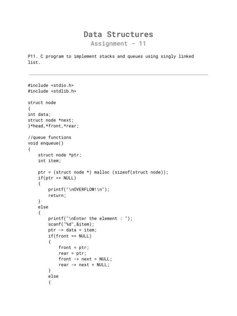 tryeur | PDF | Queue (Abstract Data Type) | Computer Science