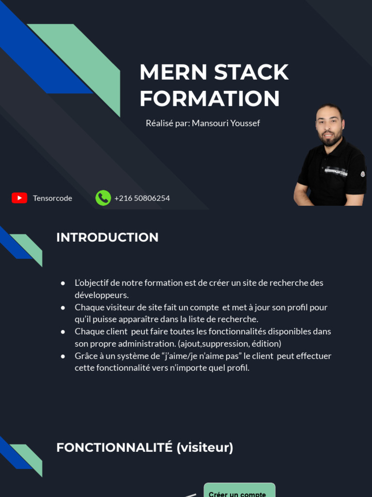Formation sur le Stack MERN | PDF | Génie logiciel | Informatique