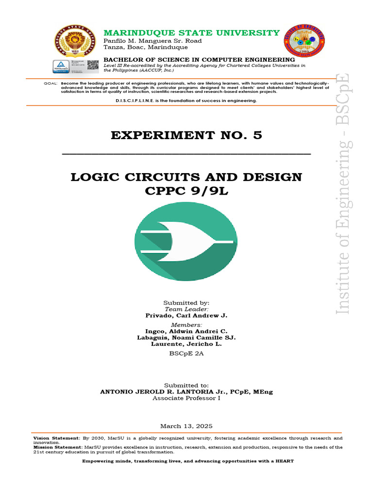 Experiment No. 5 | PDF | Computer Engineering