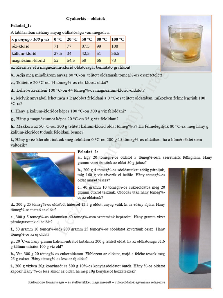 12 Gyakorlas Oldatok | PDF