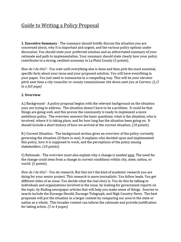 Writing Effective Policy Proposals | PDF | Policy | Cognition
