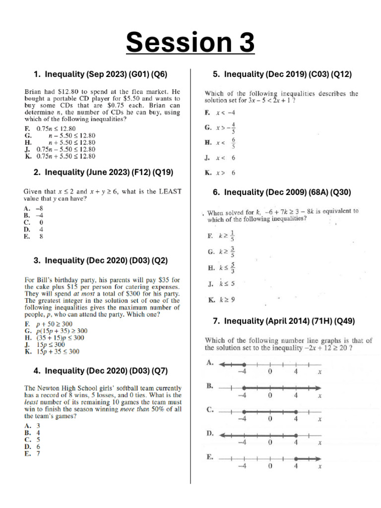Session 3 ACT | PDF