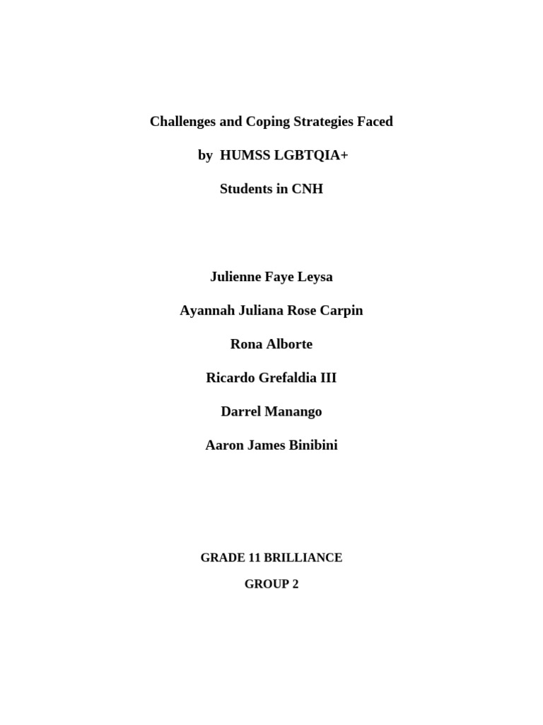 Challenges and Coping Strategies Faced | PDF