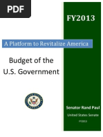 Download SENATOR RAND PAULS PLATFORM TO REVITALIZE AMERICA by Senator Rand Paul SN84514049 doc pdf