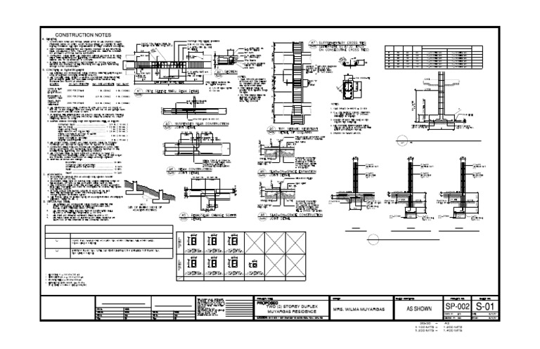 Architect and Engineer Footing Details | PDF