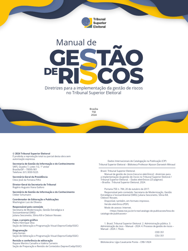 Gestão de Riscos no TSE: Diretrizes 2024 | PDF | Avaliação de risco | Risco