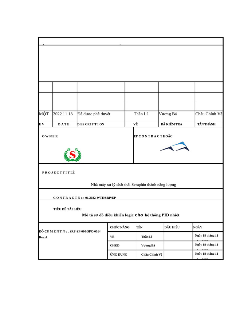 SRP-SF-000-SPC-0014-Description of Logic Control For Thermal PID System ...