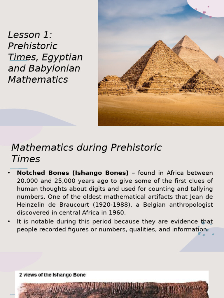 Prehistoric and Ancient Mathematics Overview | PDF | Mesopotamia ...