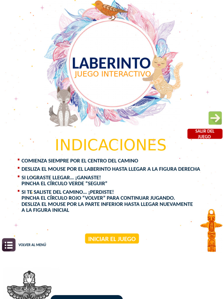 Juego Interactivo de Laberinto | PDF