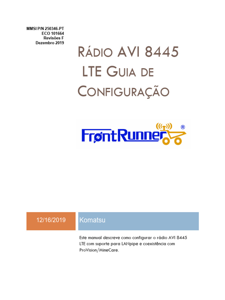 CPE AVI 8445 - Manual de Configuração | PDF | Conector elétrico ...