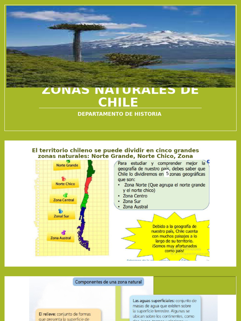 Zonas Naturales de Chile: Guía Completa | PDF | Desierto | Chile