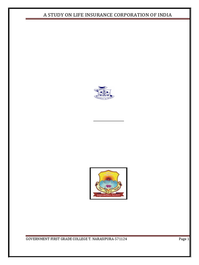 Raju Internship123456789012 | PDF | Insurance | Life Insurance
