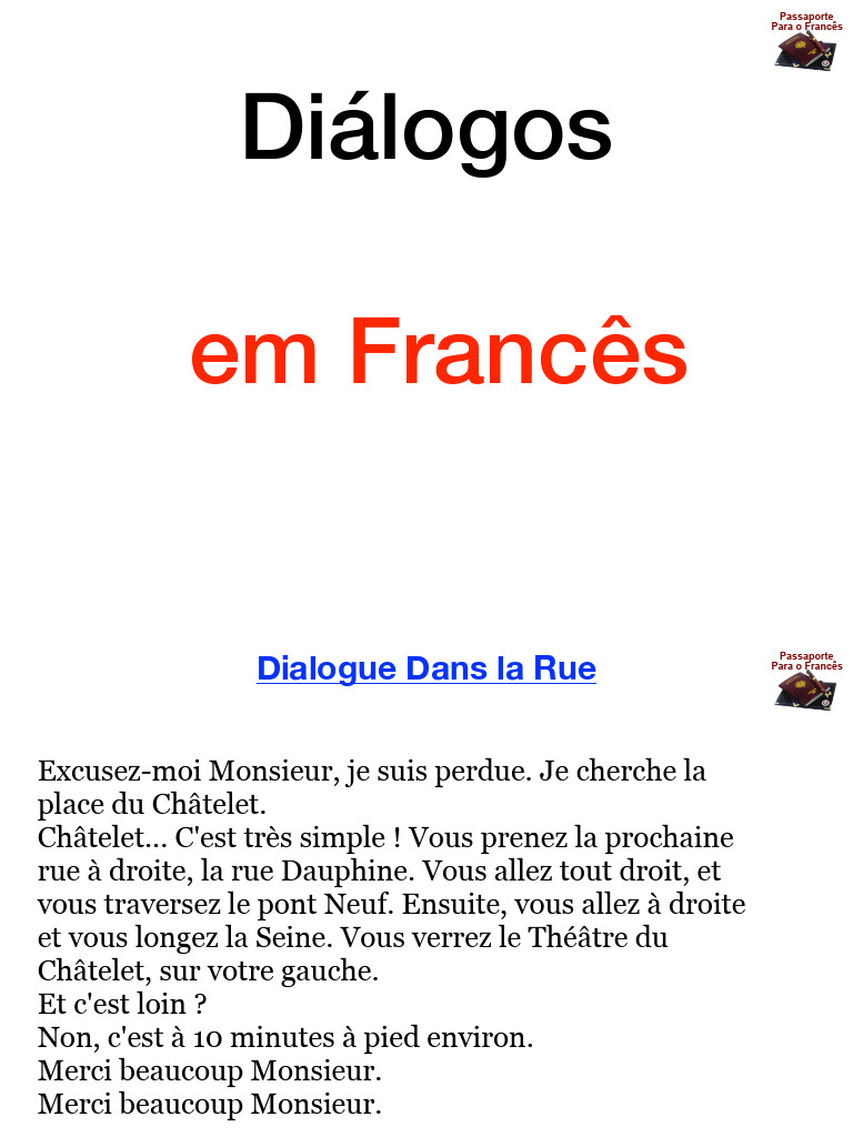 Dialogues Pratiques en Français | PDF | Hôtel | Repas