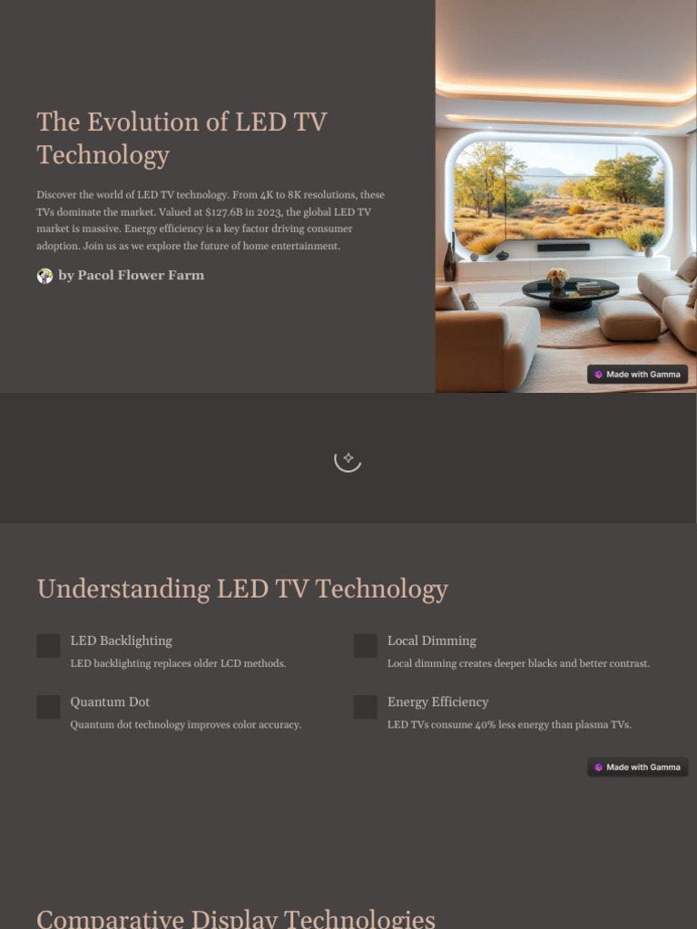 LED TV Technology Evolution and Impact | PDF