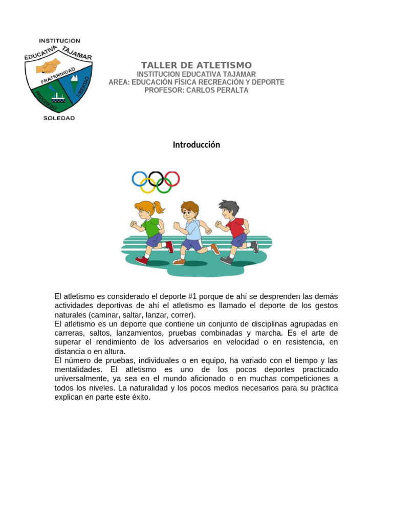 Pruebas y Técnicas en Atletismo | PDF | Deporte del atletismo | Corriendo