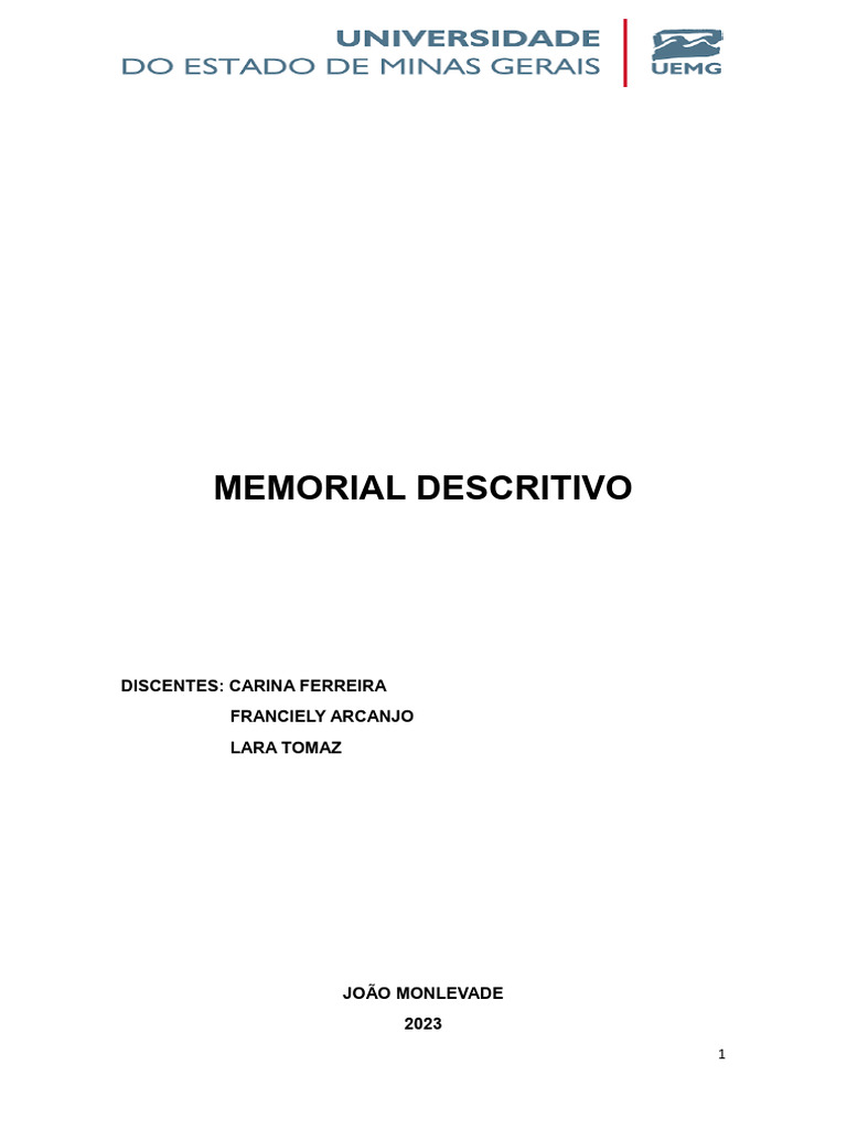 Memorial Descritivo de Construção Residencial | PDF | Argamassa ...