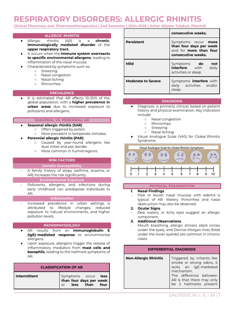 Understanding Allergic Rhinitis Management | PDF | Allergy | Allergen