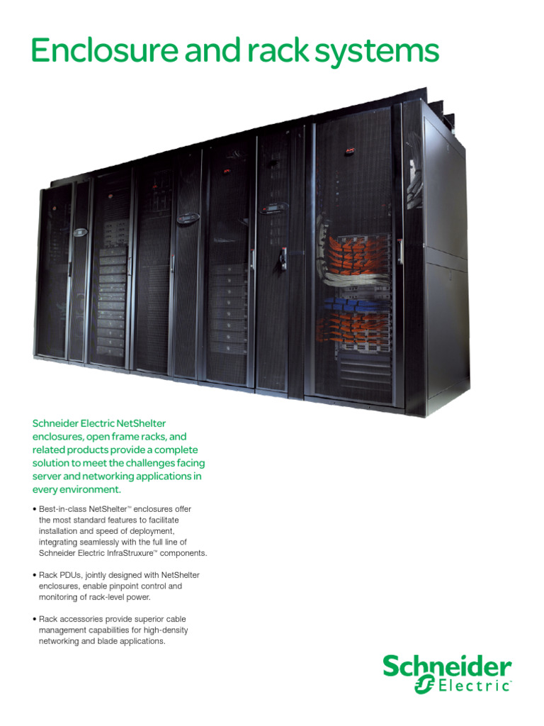 APC Equipment Rack Brochure | PDF | Manufactured Goods