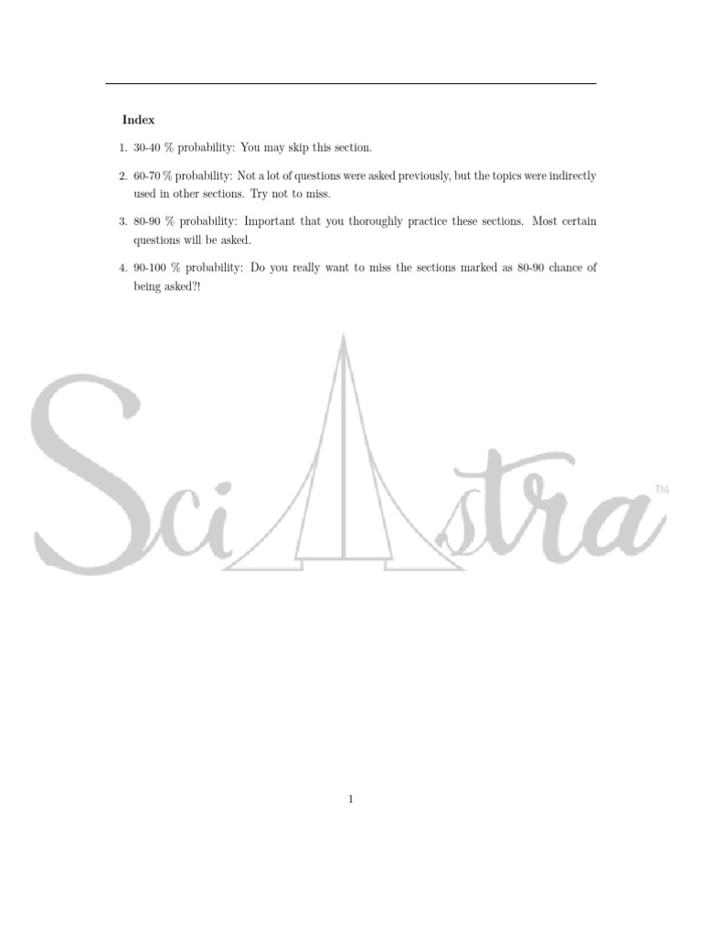 Essential Physics Topics & Exam Probabilities | PDF | Force | Capacitor