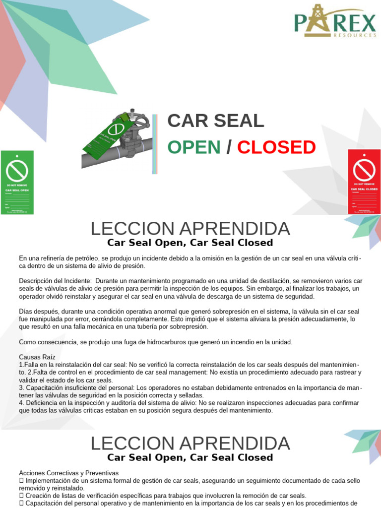 Gestión de Car Seals en Válvulas Críticas | PDF | Estados Unidos Marina ...