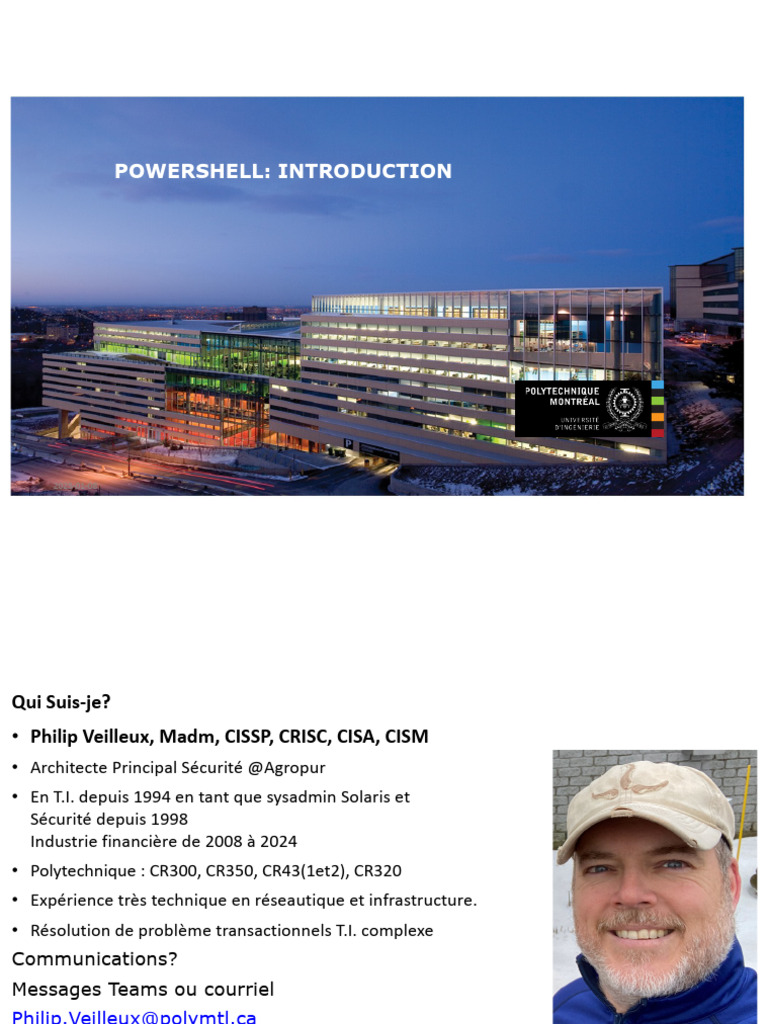 Introduction à PowerShell et Installation | PDF | Environnement de ...