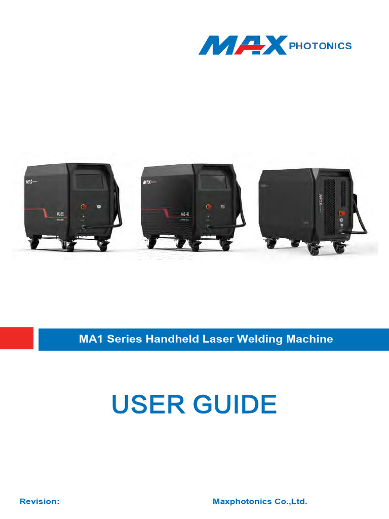 Maxphotonics MA1 Laser Welding Guide | PDF | Welding | Construction