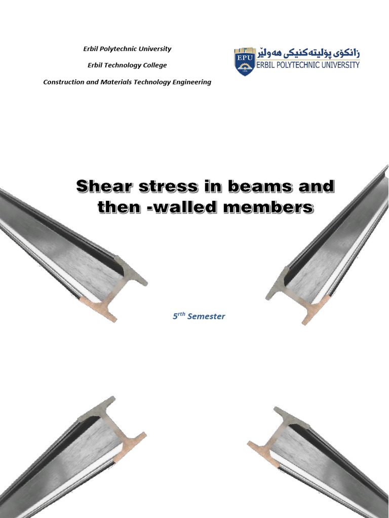 Shear Flow in Thin-Walled Beams | PDF | Beam (Structure) | Bending