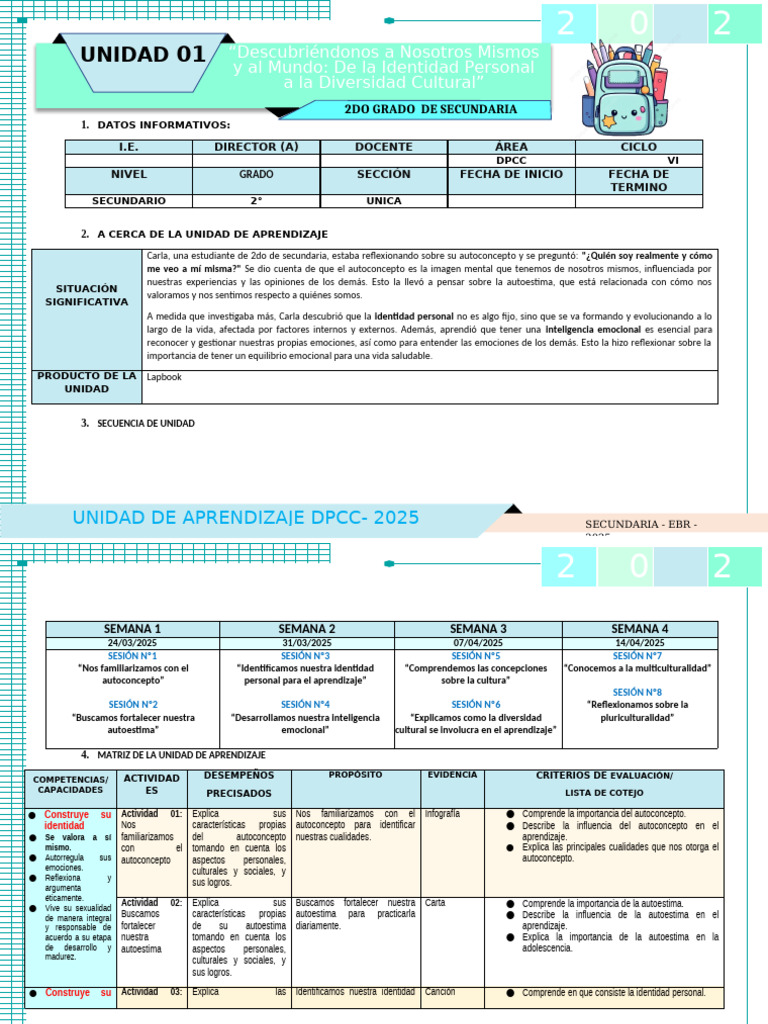 Identidad Cultural en Secundaria DPCC | PDF | Aprendizaje | Las emociones
