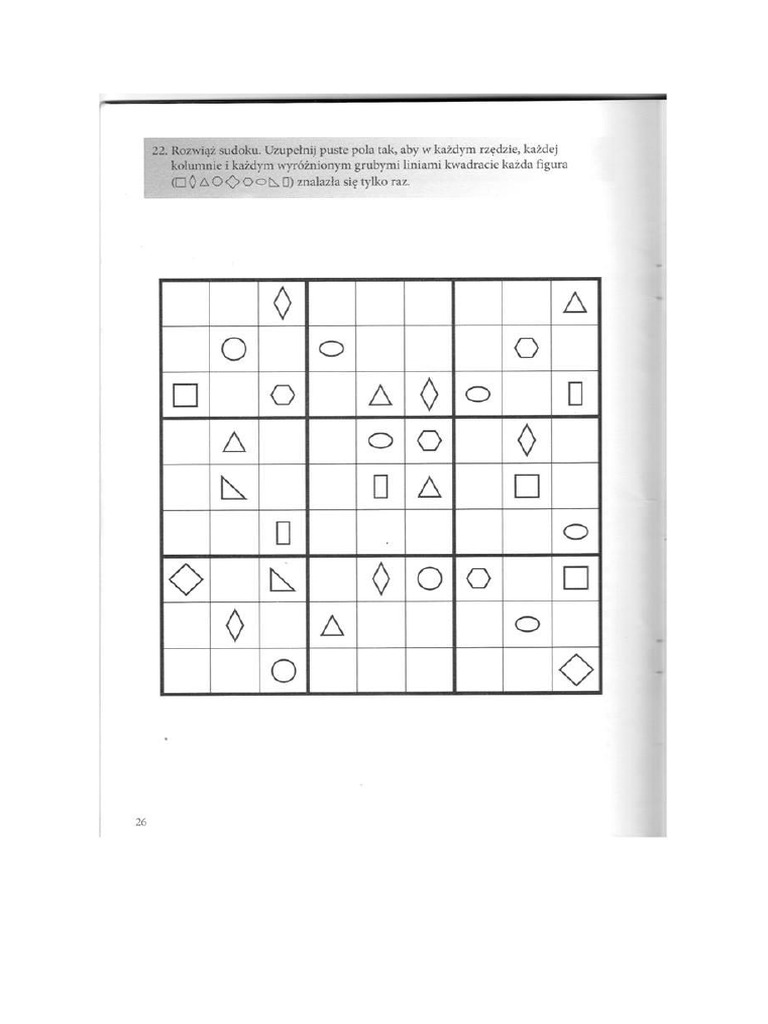 Sudoku Geometryczne | PDF