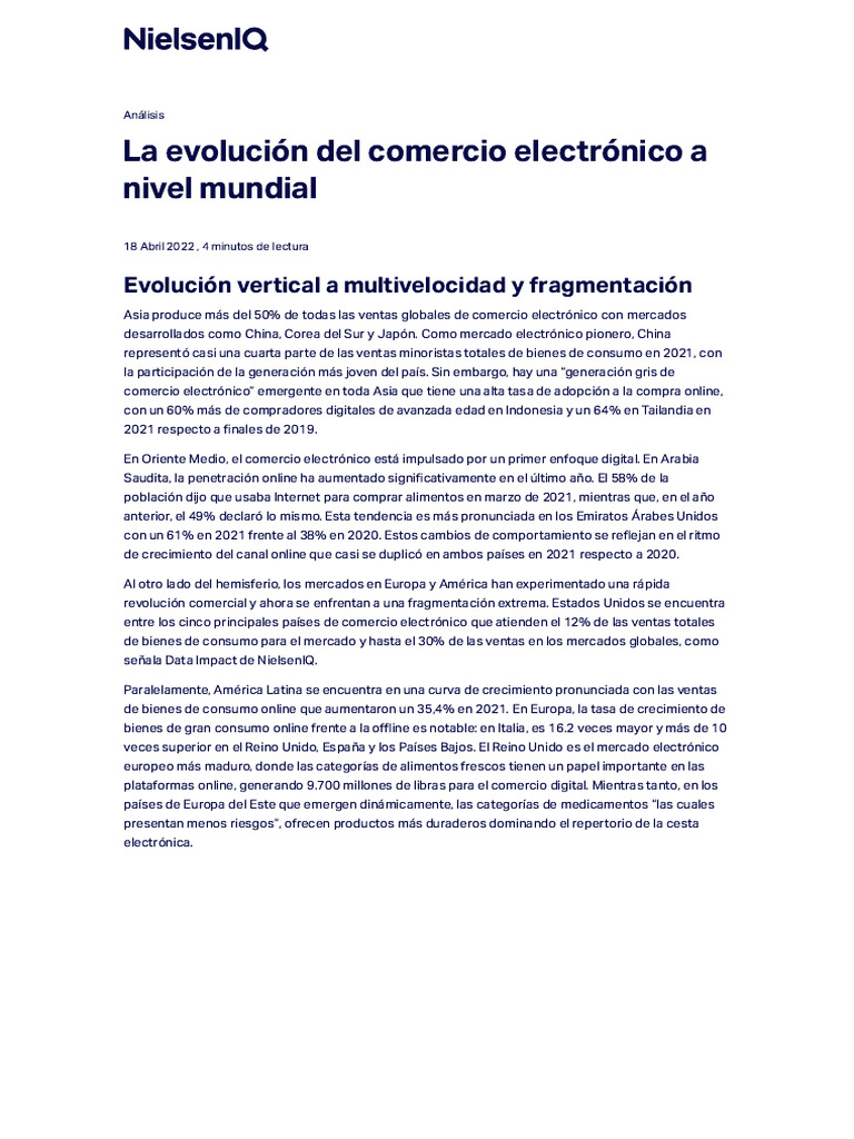 Evolución del comercio electrónico en Asia | PDF | Comercio electrónico ...