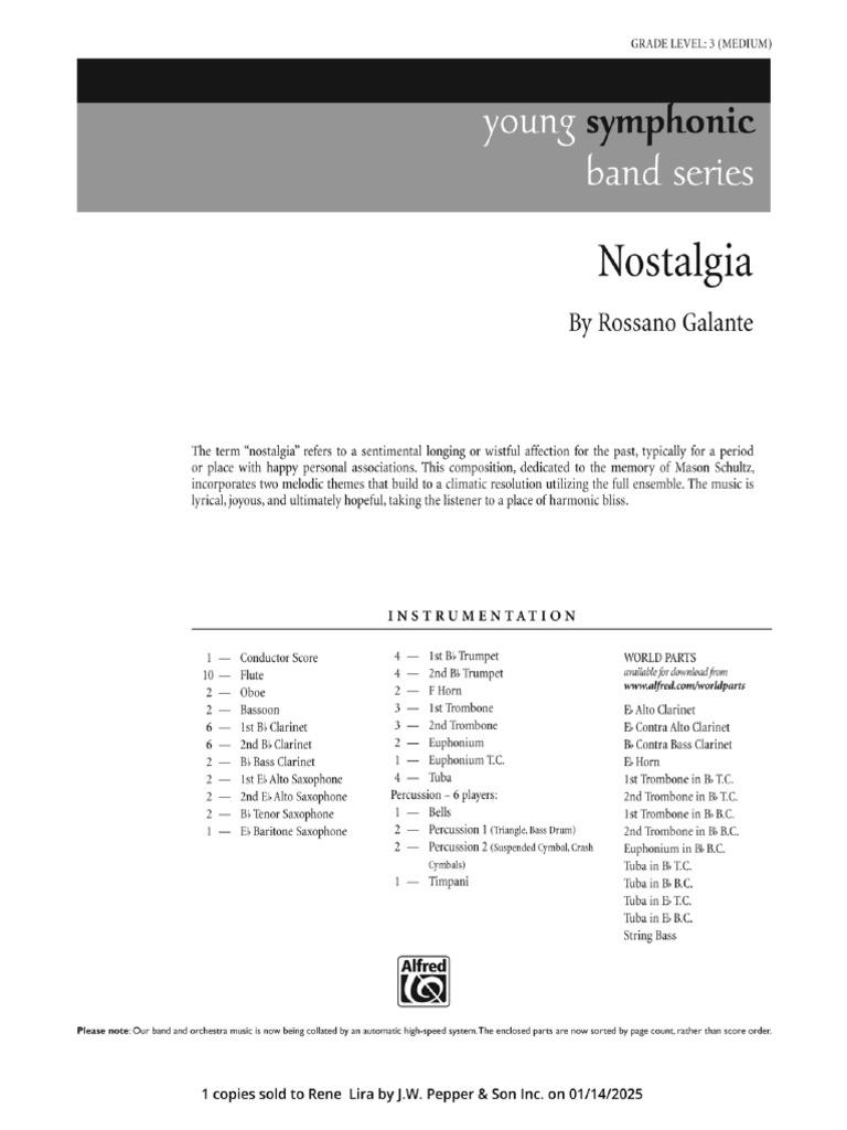 Nostalgia | PDF