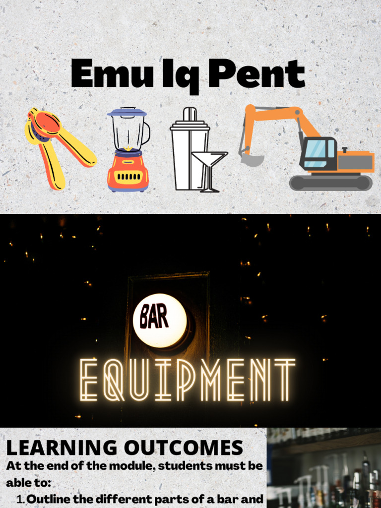Chapter+4 1+Bar+Equipment | PDF | Beer | Drink