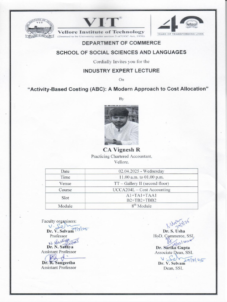 Guest Lecture Invitation - III | PDF