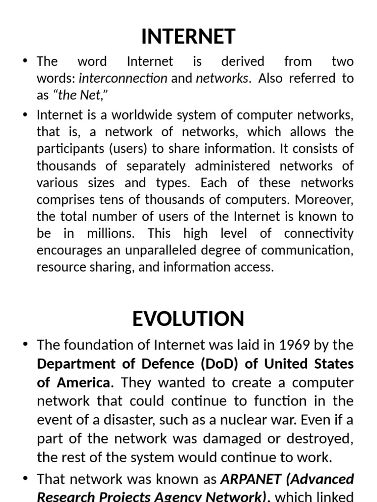 Understanding the Internet's Evolution | PDF | World Wide Web ...