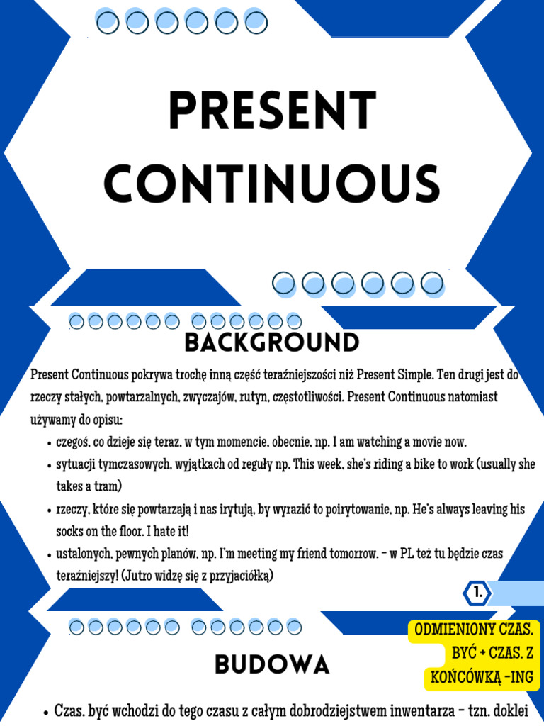 Present Continuous | PDF