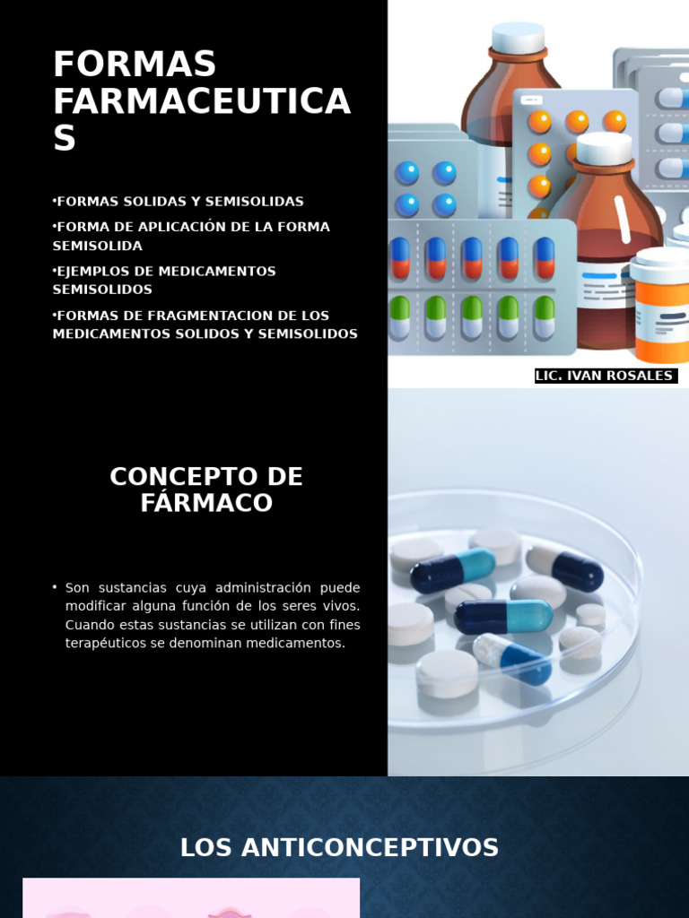 Formas Farmaceuticas | PDF | Medicamentos con receta | Tableta (Farmacia)