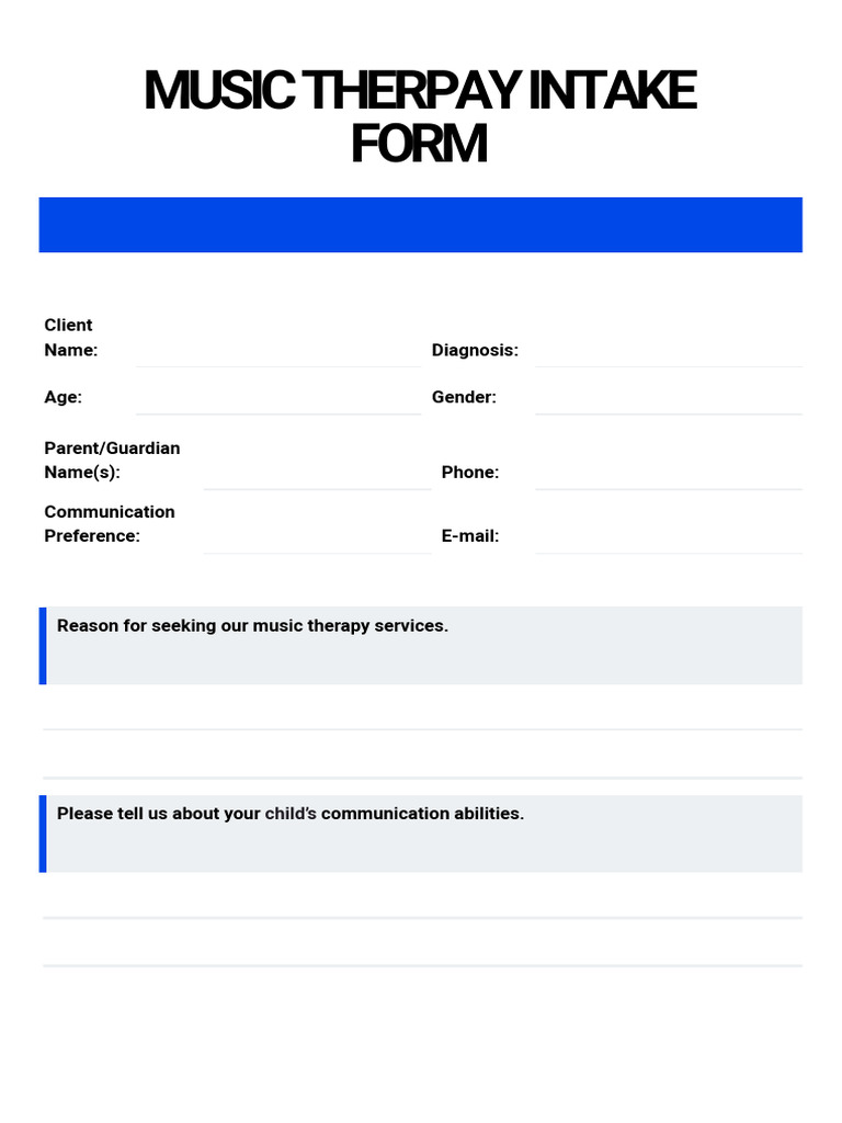 Long Client MT Intake Form | PDF