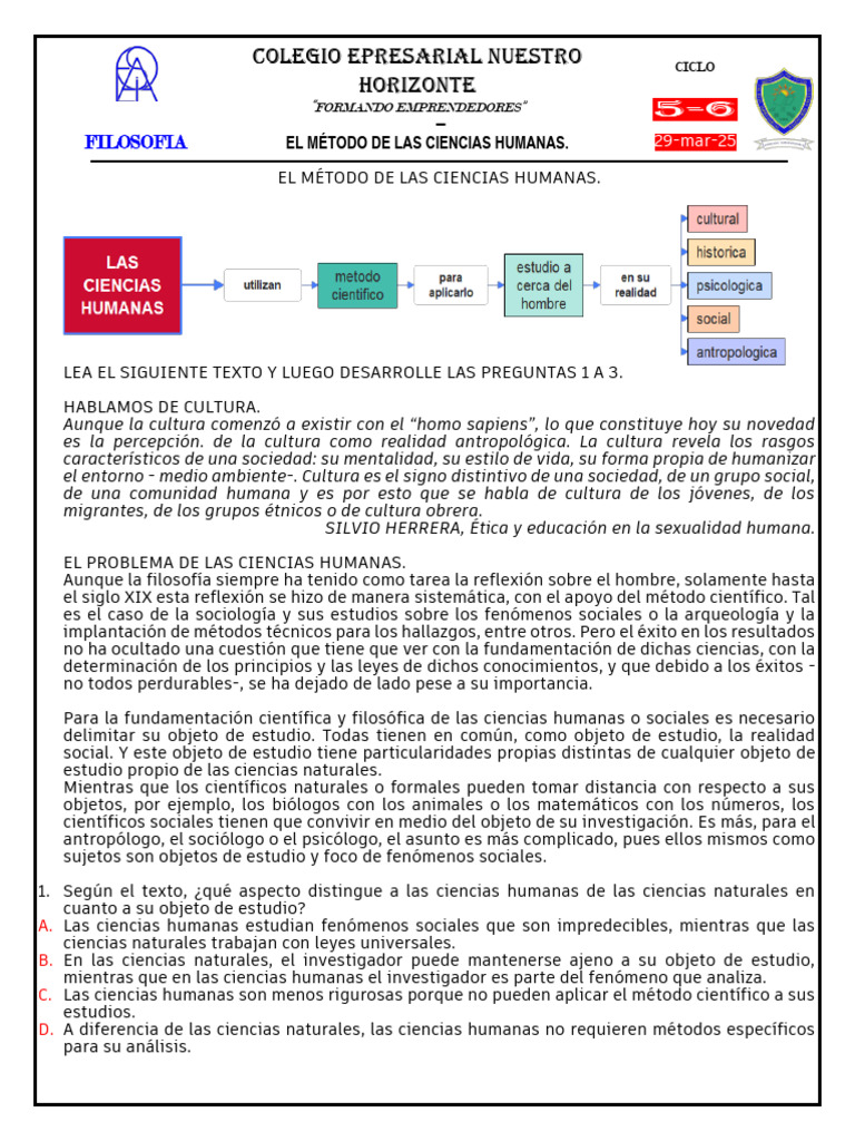Método y Desafíos de las Ciencias Humanas | PDF | Método científico ...