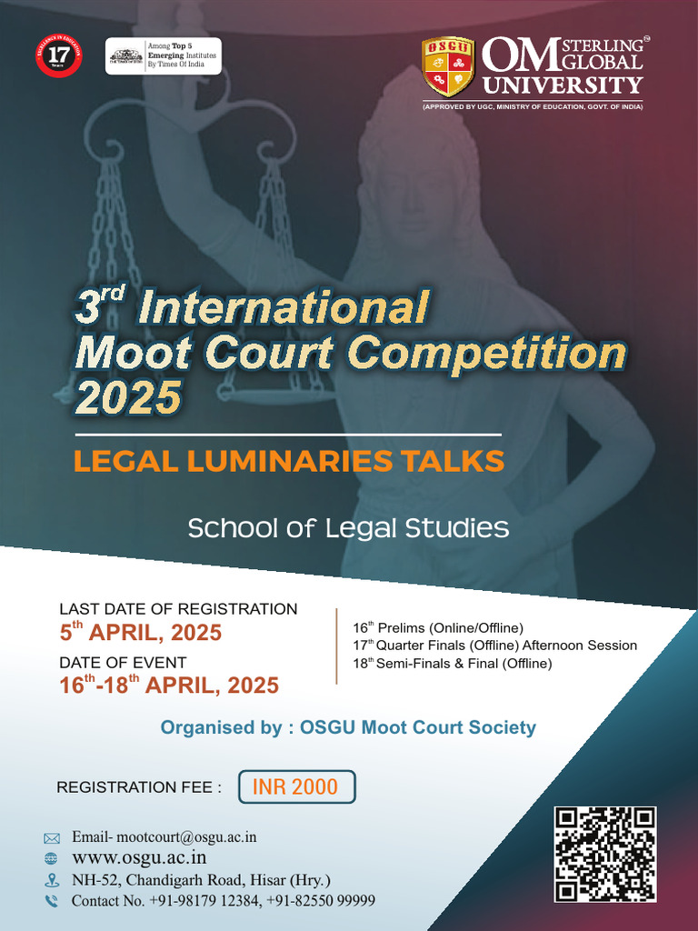 3rd International Moot Court 2025 | PDF | Prosecutor