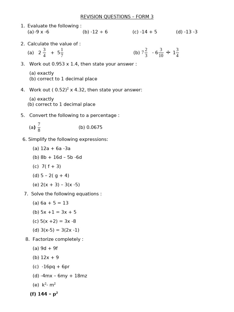 F3 - revision (1) | PDF