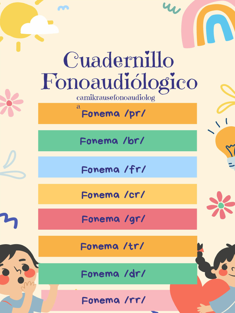 Cuadernillo de Fonemas para Niños | PDF | Voz humana | Comunicación oral