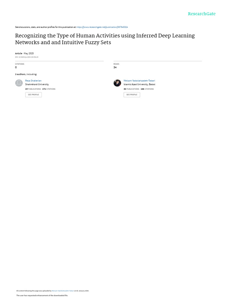 Human Activity Recognition with Deep Learning | PDF | Deep Learning ...