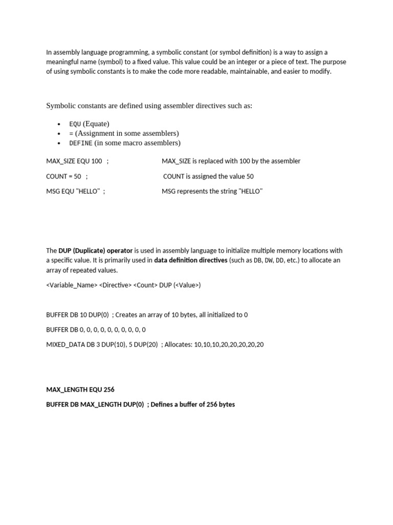 In Assembly Language Programming | PDF